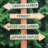 Vignette: Garden signposts. Photograph by Dani Simmonds